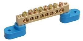 Шина «0» 8х12 мм 22 отверстия на 2-х угловых изоляторах (ШНИ-8х12-22-У2-С) YNN10-812-22C2-K07 IEK от поставщика КабельСпецСтрой