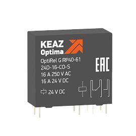 Реле промежуточное OptiRel G RP40-61-24D-16-NO-S 281037 КЭАЗ от поставщика КабельСпецСтрой