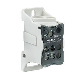 Блок распределительный (КРОСС) крепеж на монтажную панель и DIN рейку КБР-125A EKF от поставщика КабельСпецСтрой