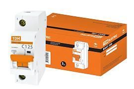 Выключатель автоматический 125А 1П однополюсный характеристика C 10кА ВА47-100 SQ0207-0089 TDM от поставщика КабельСпецСтрой