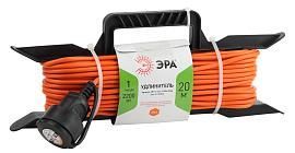 Удлинитель силовой без заземления UFx-1-2x1.0-20m-IP44 на рамке 1 гнездо 20м ПВС 2х1 Б0043040 ЭРА от поставщика КабельСпецСтрой